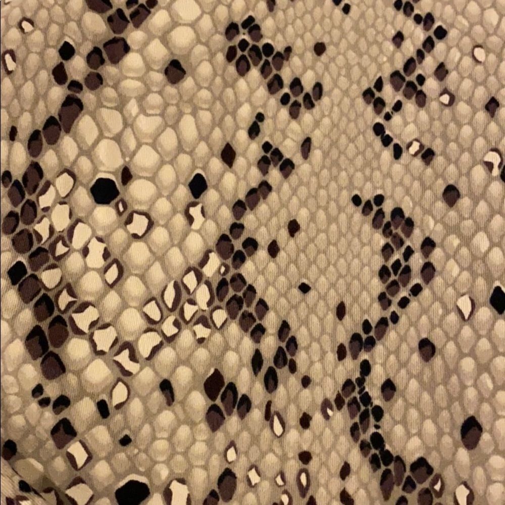 Varley Tan & Brown Python-like Century Leggings N… - image 2